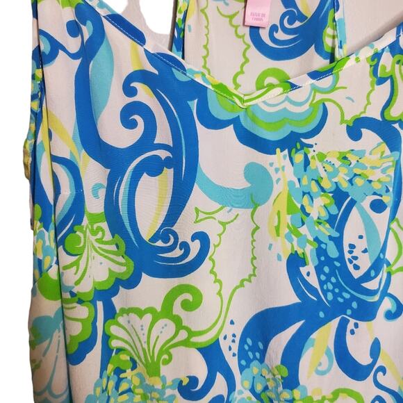 Lilly Pulitzer Dusk Racer Back Cami Tank Top in Resort White Crystal Coast S - Picture 6 of 16